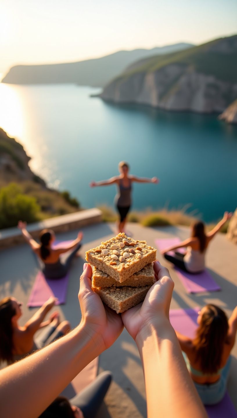 Εικόνα της αρχαίας ελληνικής αγοράς με προϊόντα ξηρών καρπών.
